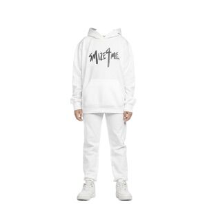 MODELLAND XS Hoodie White Girls Smize Graphic Cozy Fashion